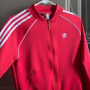 Red adidas sweater